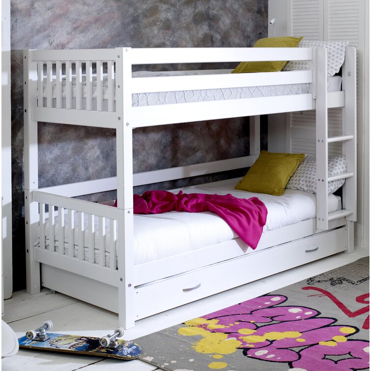 Wayfair white on sale bunk beds